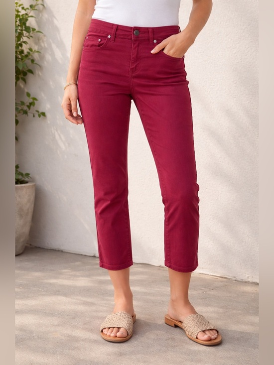Burberry Denim - Burberry London Pink Fuchsia Skinny Crop Jeans Size 26 Designer Stretch Denim
